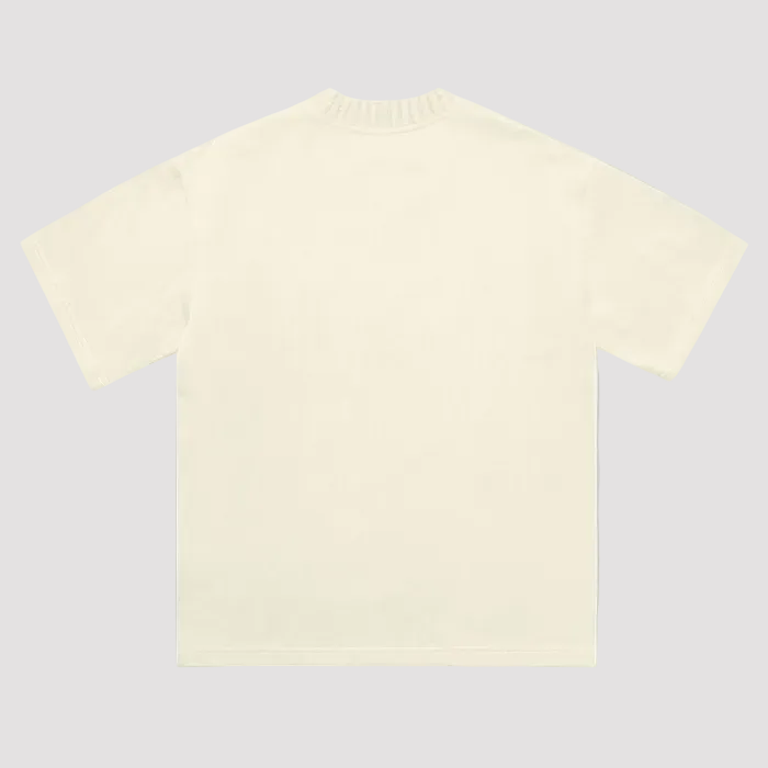"HIDDEN FACE" KNITTED ROUNDNECK TEE