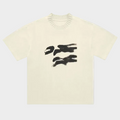 "HIDDEN FACE" KNITTED ROUNDNECK TEE